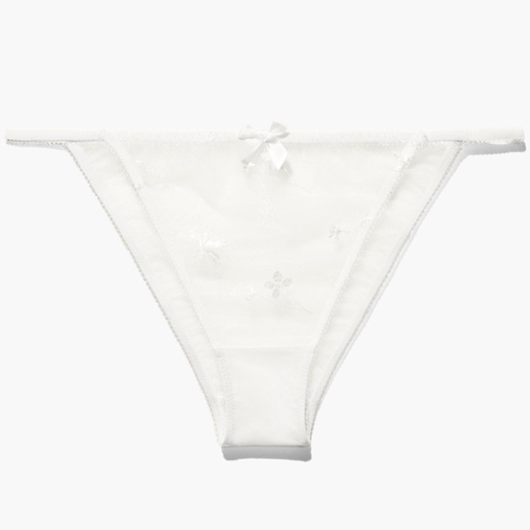Savage X Fenty Women's FOILED SPRIGS EMBROIDERED STRING BIKINI 1X NWT Plus Size - Picture 3 of 4